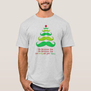 T-shirt lunatique de vacances d'arbre de Noël de