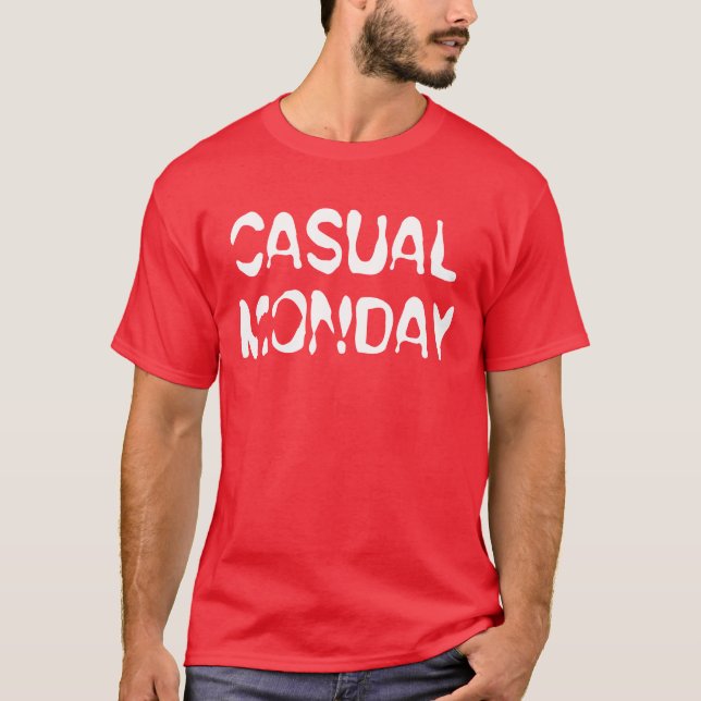 T-shirt Lundi décontracté (Devant)