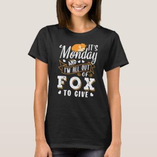 T-shirt Lundi Dit Fox