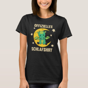 T-shirt Lune Animal Dragon Official Sleep Chemise Dragon r