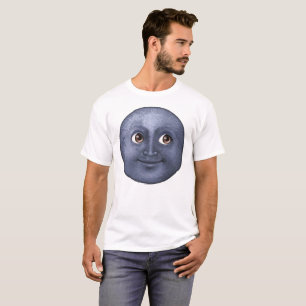 T-shirt Lune bleu foncé - Emoji