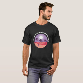T-shirt Lune de croissant de sérénité du coucher du soleil