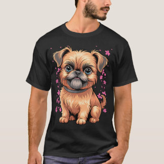 T-shirt Lune de Fleur de Cerisier - Race de Chien de Compa
