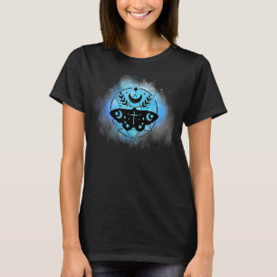 T-shirt Lune de la moth magique mystique Occulte Sorcière 