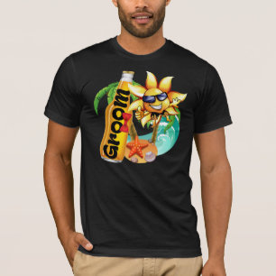T-shirt Lune de miel de bière de plage de marié