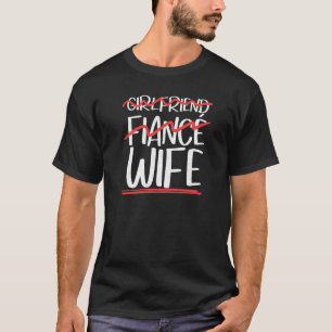 T-shirt Lune de miel Femme Fiance Femme Juste Marr
