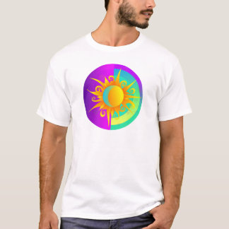T-shirt Lune de soleil violet