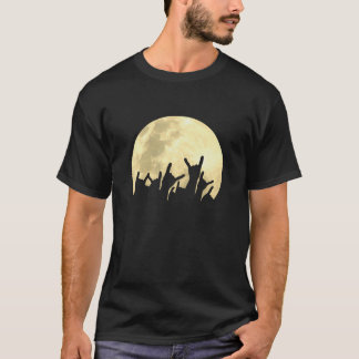 T-shirt Lune en métal
