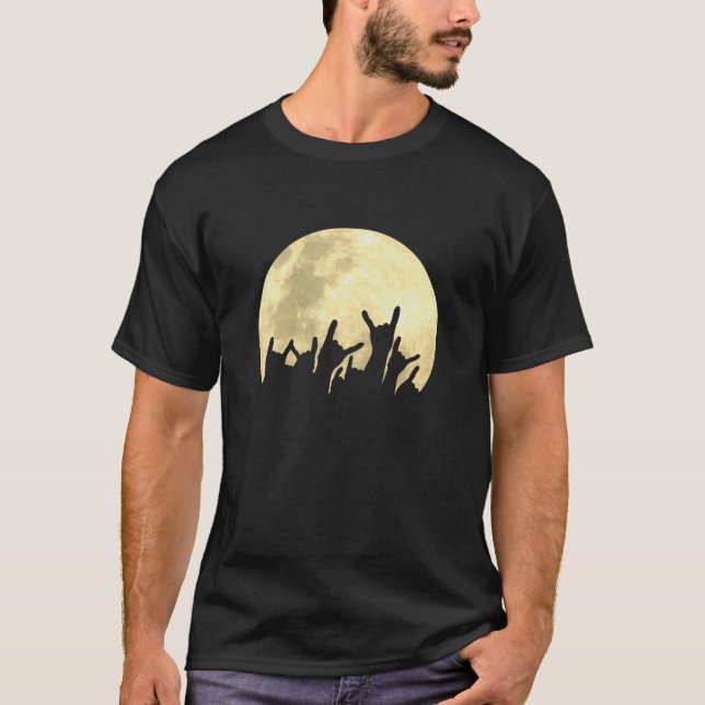 T-shirt Lune en métal (Devant)
