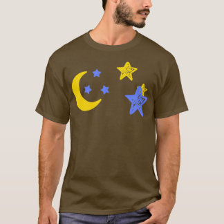 T-shirt Lune et étoiles