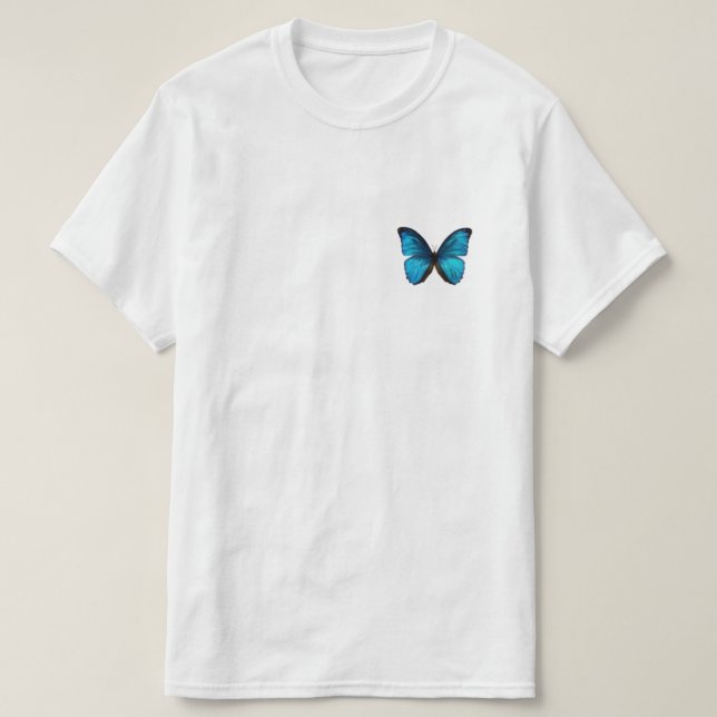 T-shirt lune et papillons (Design devant)