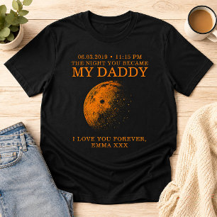 T-shirt Lune La Nuit Où Vous Êtes Devenu Mon Papa Personna