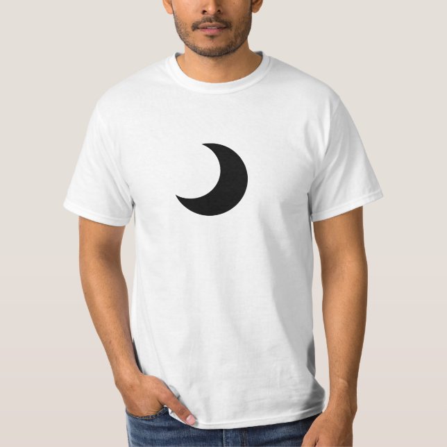 T-shirt lune noire (Devant)