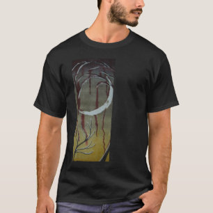 T-shirt lune sans titre d'horreur sur une chemise