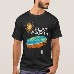 T-shirt Lune solaire de la Terre plate - Terre plate