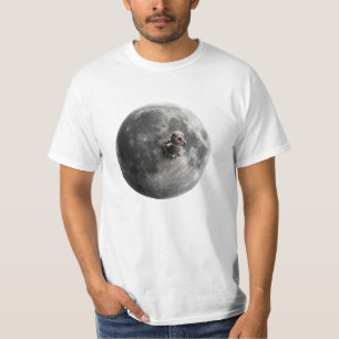 T-shirt Lune Ver Surrealiste Pleine Lune Art Spatial