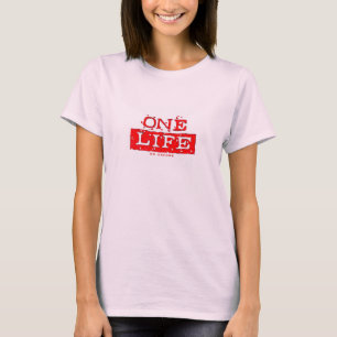 T-shirt L'UNE VIE. AUCUN BIS (rouge)