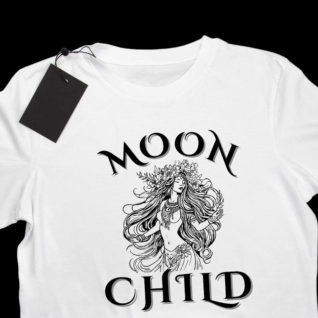 T-shirt LuneEnfant Floral Couronne Divine Feminine (Créateur téléchargé)