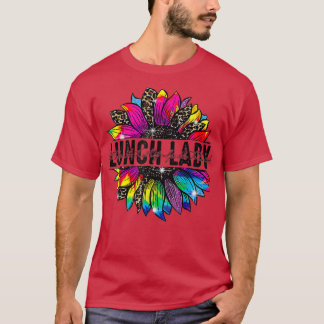 T-shirt Lunette Lady Tournesol Leopard Tie Dye Retour À Sc
