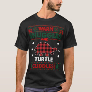 T-shirt Lunettes chaudes Turtle Lover Cadeaux Noël moche N