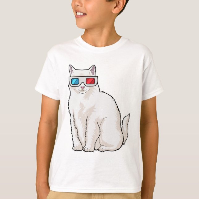 T-shirt Lunettes de chat (Devant)