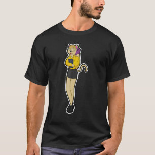 T-shirt Lunettes de secrétaire de chat