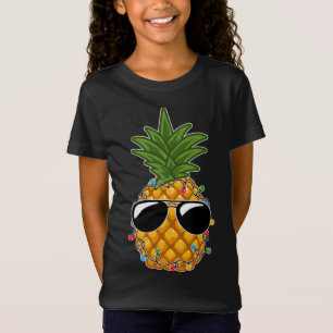 T-Shirt Lunettes de soleil à l'ananas tropicale en J