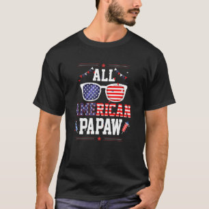 T-shirt Lunettes de soleil All American Papaw 4th of July