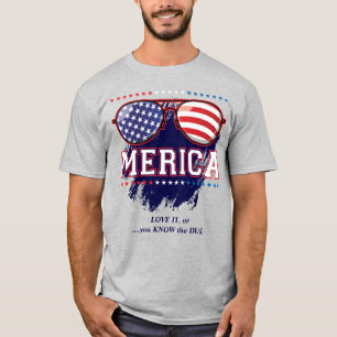 T-shirt Lunettes de soleil américaines vous connaissez l'a