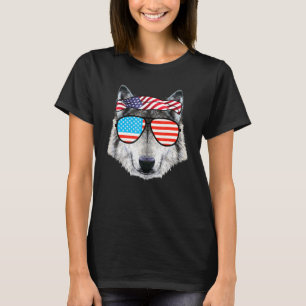 T-shirt Lunettes de soleil américaines Wolf Shades 4 juill