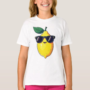 T-shirt Lunettes de soleil au citron amusantes