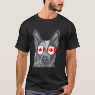 T-shirt Lunettes de soleil Australian Cattle Dog Chien Can