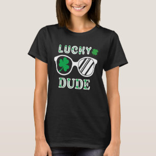 T-shirt Lunettes de soleil avec Shamrock amusant St Patric