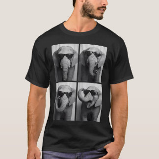 T-shirt Lunettes de soleil Cool Elephants Jungle Animal Af