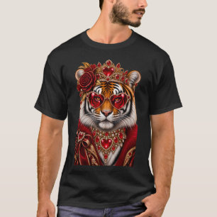 T-shirt Lunettes de soleil Cool Tiger Roar Leopard, Tigre