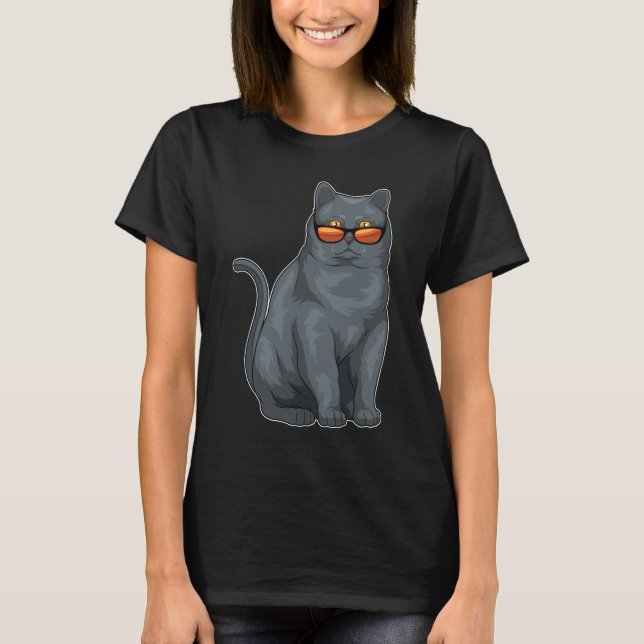 T-shirt Lunettes de soleil courtes britanniques (Devant)