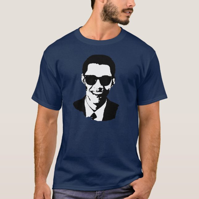 T-shirt Lunettes de soleil de Barack Obama (Devant)