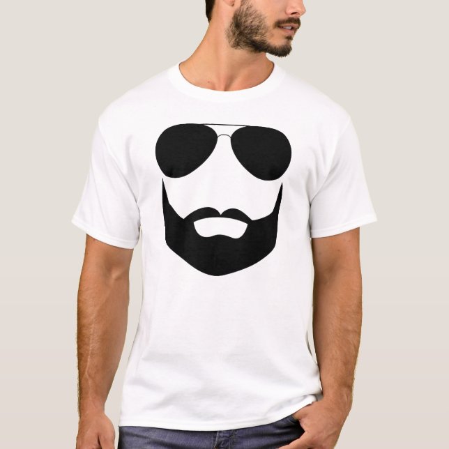 T-shirt Lunettes de soleil de barbe (Devant)