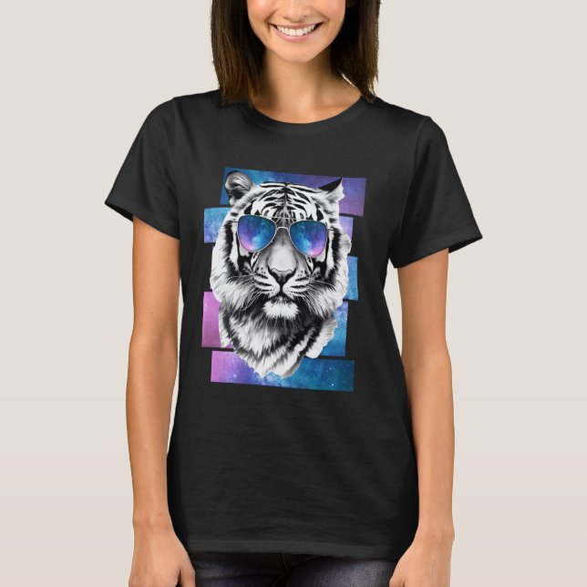 T-shirt Lunettes de soleil de Galaxie Vaporwave Ae (Devant)