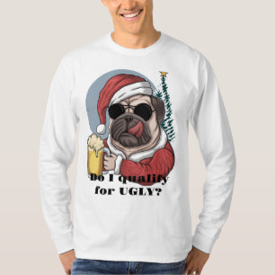 T-shirt Lunettes de soleil de la bière de visage de chien 