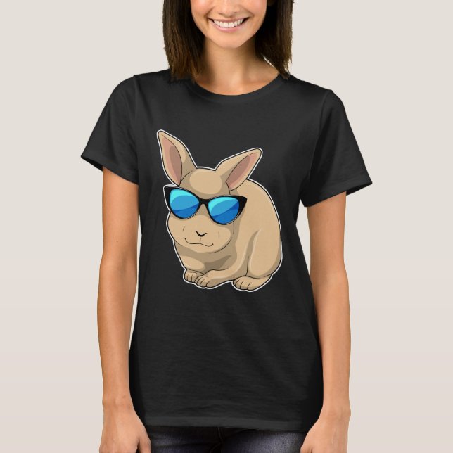 T-shirt Lunettes de soleil de lapin (Devant)