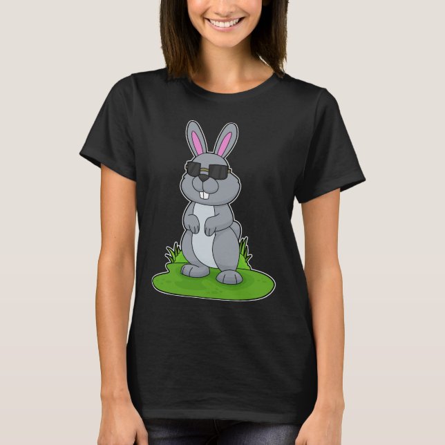 T-shirt Lunettes de soleil de lapin (Devant)