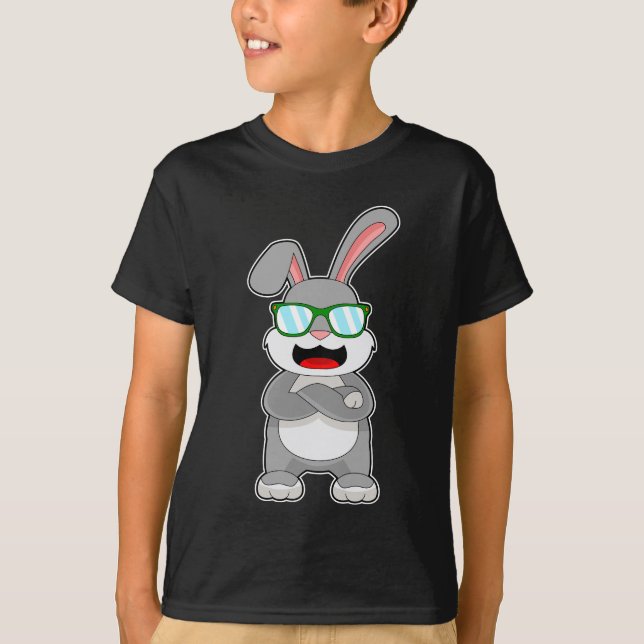 T-shirt Lunettes de soleil de lapin (Devant)