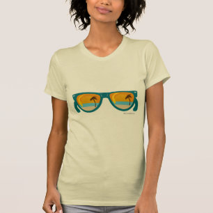 T-shirt Lunettes de soleil de plage illustrées