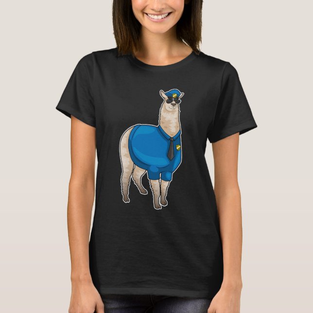 T-shirt Lunettes de soleil de police Alpaca (Devant)