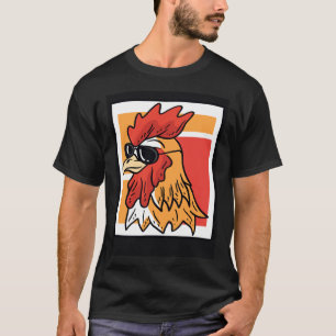 T-shirt Lunettes de soleil de poulet vintage Ferme de pays