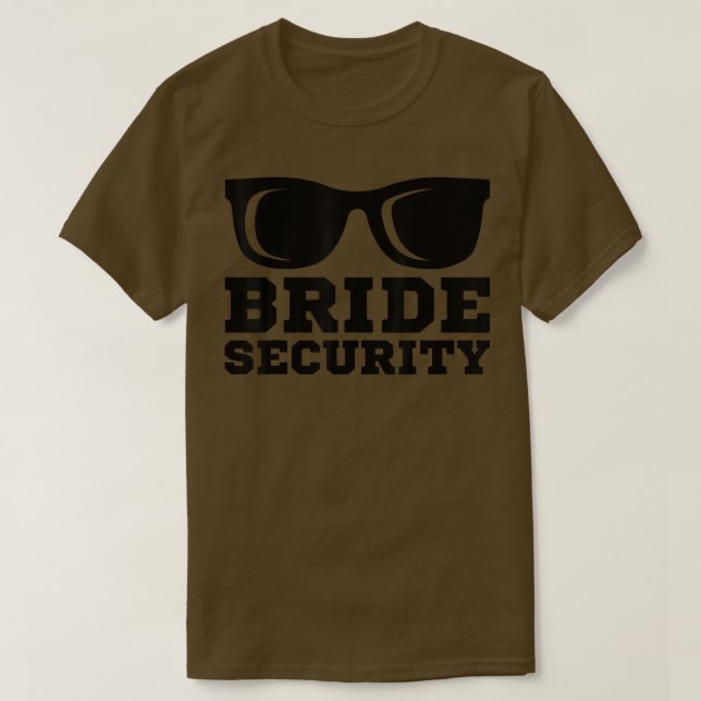 T-shirt Lunettes de soleil de sécurité de la mariée Mariag (Design devant)
