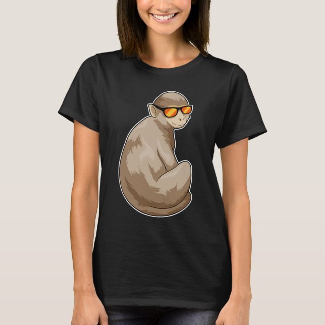 T-shirt Lunettes de soleil de singe (Devant)