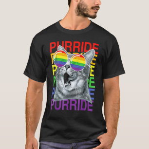 T-shirt Lunettes de soleil drapeau arc-en-ciel Gay Pride M