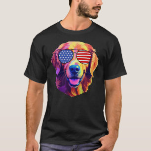 T-shirt Lunettes de soleil du drapeau américain de l'amira